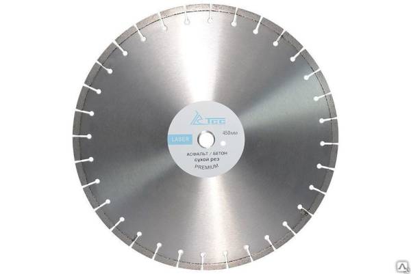 Алмзный диск ТСС 450-premium (асфальт, бетон, бордюры, брусчатка)