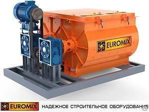 Двухвальный бетоносмеситель Euromix 620.800 СКИП