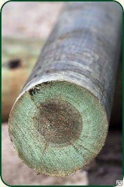Опора ЛЭП деревянная пропитанная 6 мтров